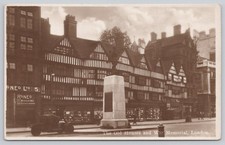 Postcard London England Old Houses War Memorial Street 1940s RPPC View picture
