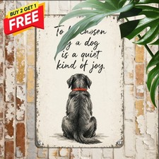 Charming Puppy Dog Lover Metal Sign Vintage Pet Home Wall Art 8x12 picture