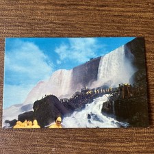 Vintage Niagara Falls Rock Of Ages And Cave Of The Winds Postcard picture