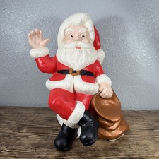 Vtg 1976 Gare Inc Hand painted Ceramic Mold Santa Claus-Large picture