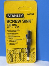 VTG 1986 Stanley Screw Sink 3-In-One 04-708 1-1/4