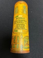  Vintage 1979 J. Chein DiFiori's Spaghetti House Tin Canister Spaghetti Keeper picture