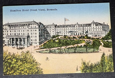 vtg postcard Hamilton Hotel Front View Bermuda picture