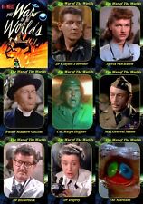 The War of The Worlds (1953) movie Trading cards. Gene Barry Martians Robinson picture