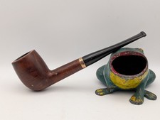 Vintage Marxman Gold Crown 12kt Gold Plate Algerian Briar Billiard Estate Pipe picture