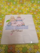 Vintage Hallmark Miss Piggy Happy Birthday To Yous 16 Luncheon Napkins 80s picture