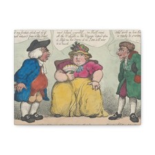 Thomas Rowlandson - The Affectionate Farewell or Kick for Kick - Canvas Wall Art picture