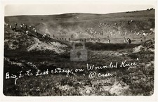 Big Foot's last charge on Wounded Knee SD 1915 RPPC Photo Postcard COPY picture