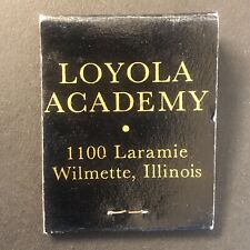 Loyola Academy Wilmette, IL Full Vintage Matchbook c1960's Scarce VGC picture