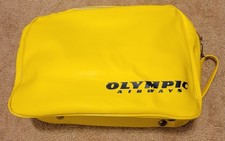 Vintage Retro Greece Olympic Airways Yellow Travel Hand Bag 16
