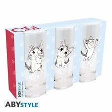 Chi's Sweet Home Kitty Cat Anime 3 Pc Drinking Glass Set 10 Oz. ABYstyle picture