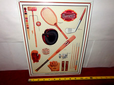 VINTAGE REV-O-NOC PARKER SPORT CHG. ADV SIGN EMBOSSED TIN METAL TACKER -Z477 picture