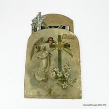 Antique German Pop-Up Nativity Christmas Card Victorian Erzgebirge 1900's picture