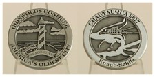 Griswolds Conquerer St. Augustine Chautauqua 2017 Challenge Coin  7D picture