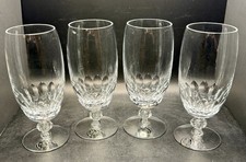 Set of 4 NWT Tiffin-Franciscan Crystal Manchester Iced Tea Glasses 6 3/4