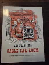 California Zephyr Railroad Menu San Francisco Cable Car Room Dining May 1961 picture