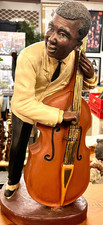 The World of Jazz Collection Jazz Musician Bassist Bass hand-painted Sculpture picture
