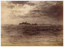 England, Guernsey, Les Casquets Vintage Albumen Print Albumen Print 17x23 picture