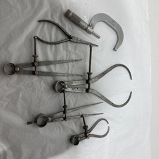 Vtg Machinist Tool Lot 7pc Starrett Crafts Sawyer Brown Sharpe Williams Caliper picture