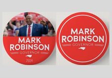Mark Robinson NC Governor 2024 Pinback Buttons Lot Logo Republican 2.25