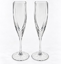 Mikasa Panache Crystal Champagne Flutes Set of 2 Clear 9.6” Stemware picture