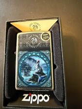Zippo 47576, Anne Stokes-Gothic Woman Design, Street Chrome Lighter, NEW picture