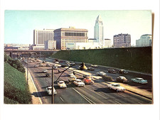 Los Angeles CA-California, Los Angeles Civic Center Square, Vintage PC 513 picture