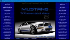 Ford Mustang TV Commercials Volume 1 1964-2009  digital presentation  150 videos picture