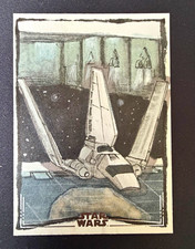 2026 Topps Star Wars Chrome Galaxy Imperial Shuttle 1/1 Sketch by Ian McKesson picture