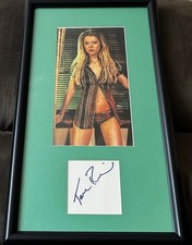 Tara Reid signed cut custom framed w/ sexy Maxim magazine photo JSA American Pie picture