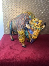 American Bison or Buffalo Figure Wildlife Resin Animal Decor 9.25