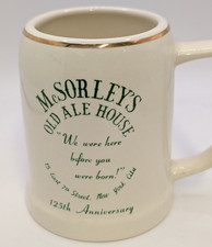 Vintage McSorleys Old Ale House NYC Beer Mug Stein 125th Anniversary picture