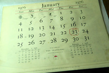 Vintage 1976 The Travelers Calendar Art Printings. SH1 picture