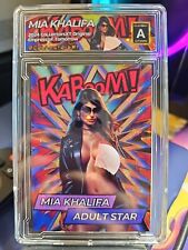 Mia Khalifa Chrome Limited Edition Kaboom Custom Card picture
