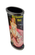 Marijuana Girl lighter sleeve Handmade pulp book picture
