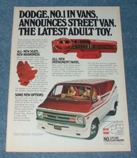 1978 Dodge Street Van Vintage Ad 