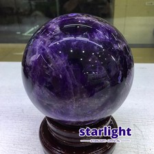 4.25LB Top Natural dreamy amethyst Quartz Sphere Quarzt Crystal Ball reiki heal picture