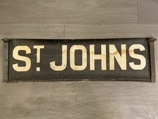 NYC BUS TROLLEY ROLL SIGN BROOKLYN SAINT ST JOHNS FINANCIAL DISTRICT MANHATTAN picture