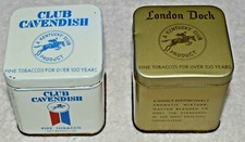 VINTAGE KENTUCKY CLUB TOBACCO TINS CLUB CAVENDISH AND LONDON DOCK picture