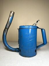 Vintage Swingspout Blue Flex Spout Oil Can 1 Quart Capacity Made In USA Garage picture