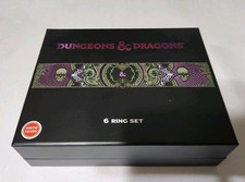 Dungeons and Dragons 6 Ring Set 2nd Version GameStop Exclusive Rings D&D picture