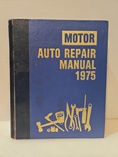 Vintage Motor's Auto Repair Manual 38th Edition 1975 1st Printing 1969-75 Models picture