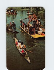 Postcard Typical flower-decked boats, Xochimilco, Mexico picture