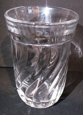 Vtg. Clear Fostoria Glass Co. Colony Pattern Tumbler 9 oz.  5 in. high Elegant picture