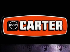 CARTER ACF Carburetors - Fuel Pumps - Original Vintage 70’s Racing Decal/Sticker picture