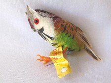 Vintage Finely Hand Painted Spun Cotton CHRISTMAS ORNAMENT, Hoot Owl, Hong Kong picture