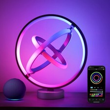 Lepro TB1 AI Smart Table Lamp, RGB+IC Addressable LED Lamp Alexa Google Enabl... picture