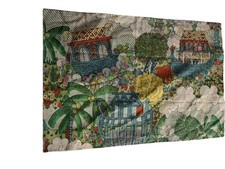 Vintage Groovy Noah Ark 60s 70s Full Pillowcase Psychedelic picture
