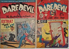 Daredevil Comics Lot (2) #31 & 78 G End Of The Claw 1941 Charles Biro Golden Age picture