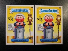 George Washington Illuminati Free Masons Knights Templar Spoof Garbage Pail Kids picture